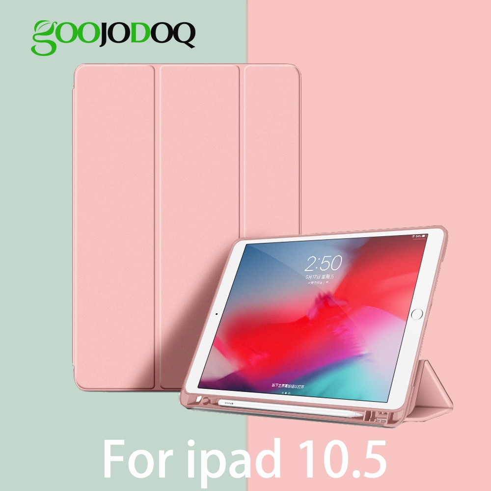 Bao da máy tính bảng GOOJODOQ có khe giữ bút trọng lượng nhẹ dành cho iPad Pro 10.5/iPad Air 3 2019