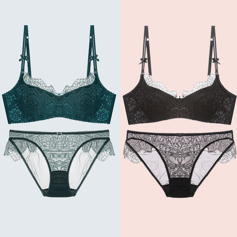 Set áo lót nâng ngực & quần lót nữ thêu ren | BigBuy360 - bigbuy360.vn