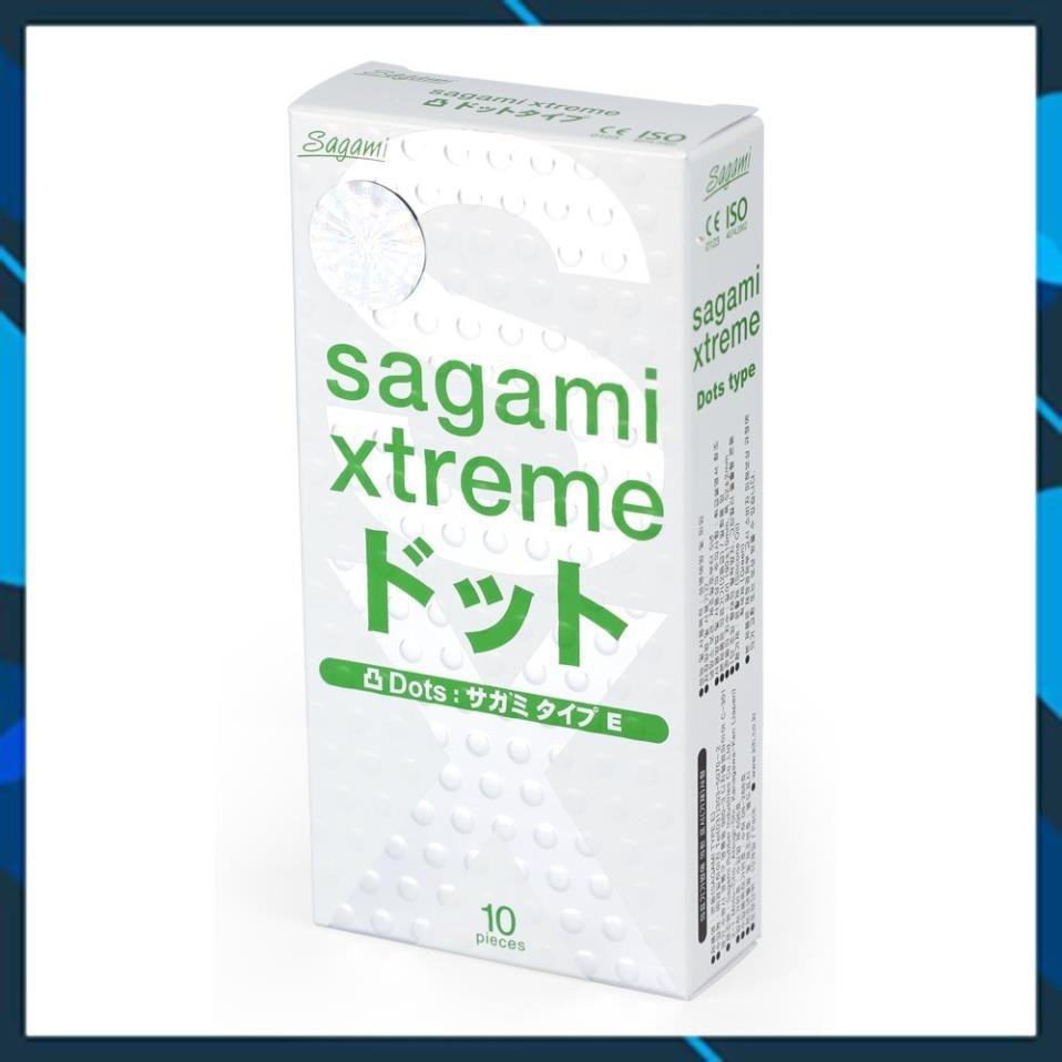 Bao Cao Su Gân gai 10 chiếc Sagami Extreme White - Nhật Bản /điều hòa niềm vui