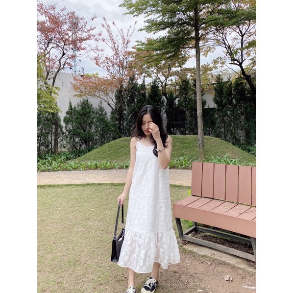 Đầm dây tơ hoa đuôi cá Sophie dress Ma Vie