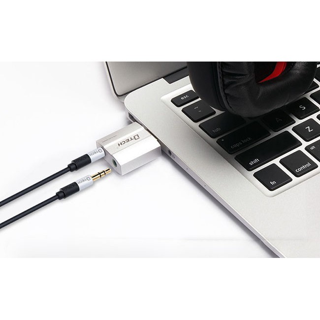 Đầu chuyển tai nghe, mic qua cổng USB chất lượng cao