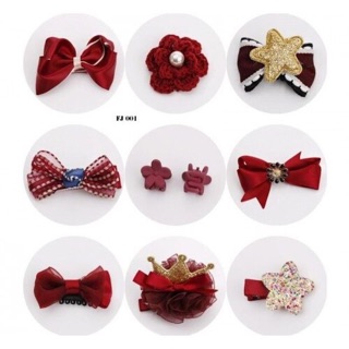 Set 10 kẹp tóc xinh xắn cho bé