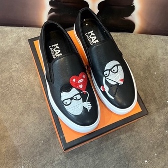 Giày Silipon Nam In Mặt Người - Giày Lười Nam Hót Nhất HIện Nay