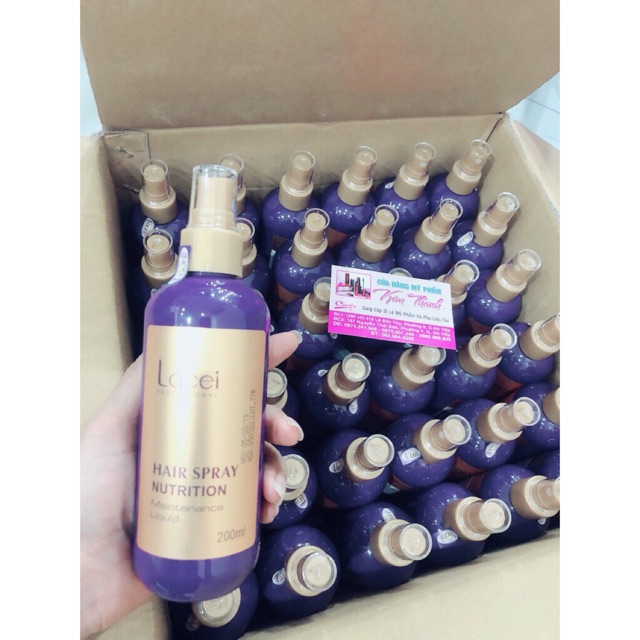 Xịt dưỡng tóc LACEI tím 200ml