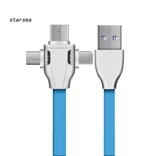 Dây Cáp Sạc 3 Trong 1 Micro Usb/Type-C/8Pin 3.1a Cho Iphone Android