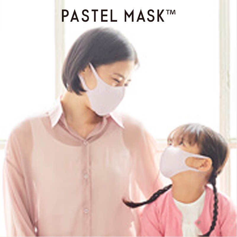 Khẩu Trang Vải 3D PASTEL MASK Kháng Khuẩn, Chống Ô Nhiễm Bụi Mịn, Chống Nắng, Hàng Nội Địa Nhật Bản
