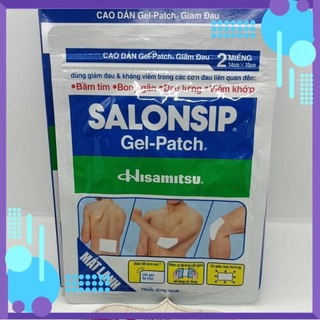 Cao dán giảm đau Salonsip Gel-Patch mát lạnh gói 2 miếng