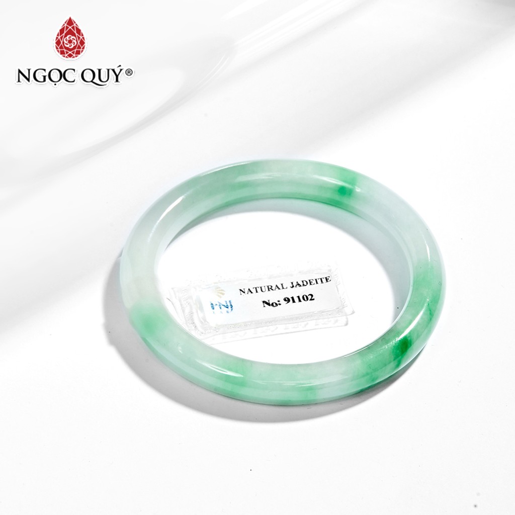 Vòng tay liền khối cẩm thạch AAA - jadetie Mệnh Hỏa , Mộc - Ngọc Quý