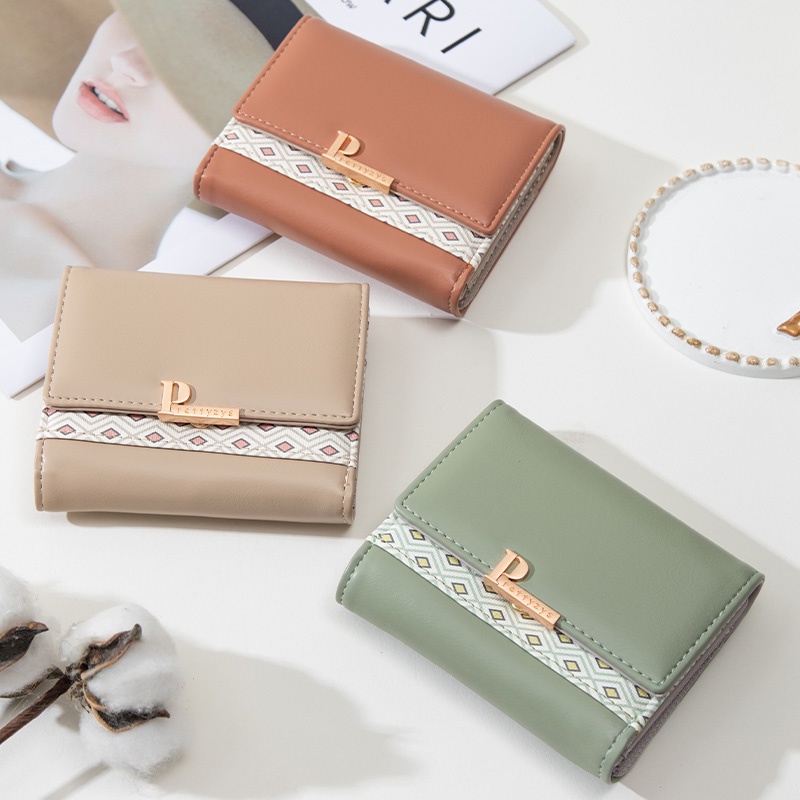 Ví Nữ Ngắn Da PU Thời Trang