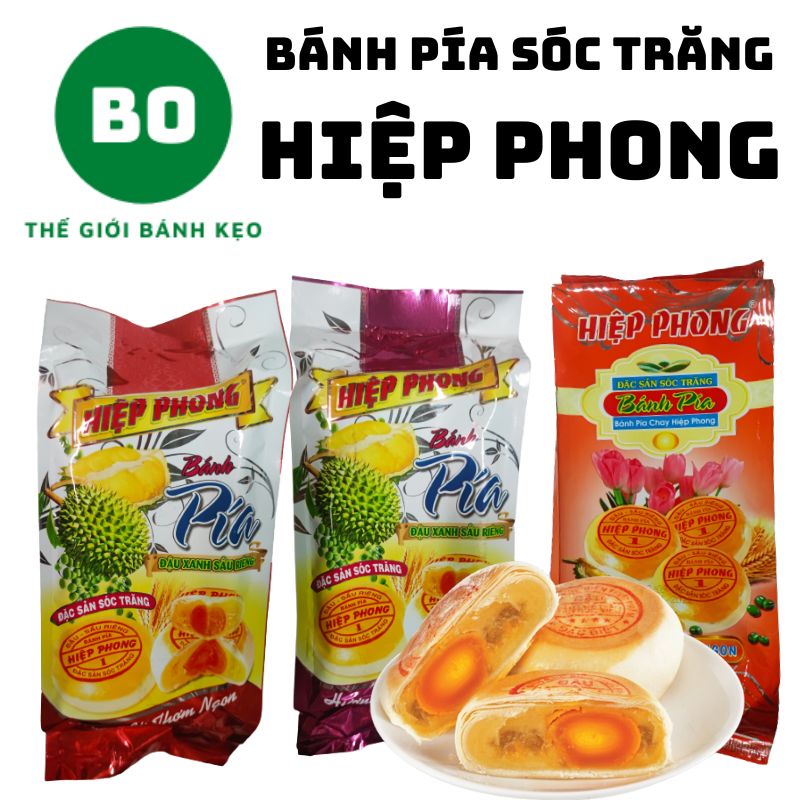 Bánh Pía Đậu Xanh Sầu Riêng HIỆP PHONG - Đặc Sản Sóc Trăng - Bánh Pía Đậu Xanh Sầu Riêng - Bánh Pía Chay