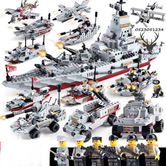 [1000CT-TÚI BÓNG] BỘ ĐỒ CHƠI XẾP HÌNH LEGO Chiến Hạm, LEGO OTO,LEGO ROBOT,LEGO TÀU CHIẾN,LEGO XE SWAT,LEGO TÀU SÂN Bay