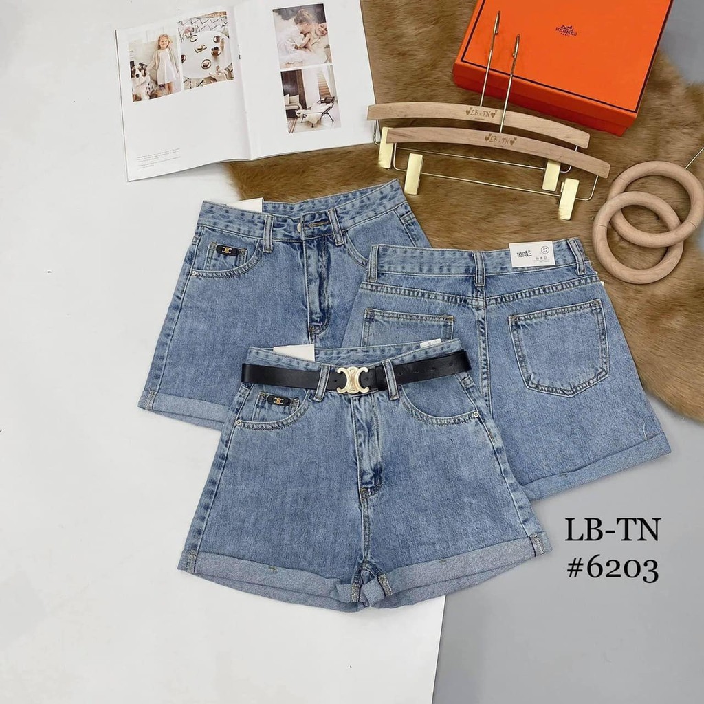 Quần sooc jeans 3 màu VÂN gấu kèm đai mã 380 (kèm ảnh thật,video) | BigBuy360 - bigbuy360.vn