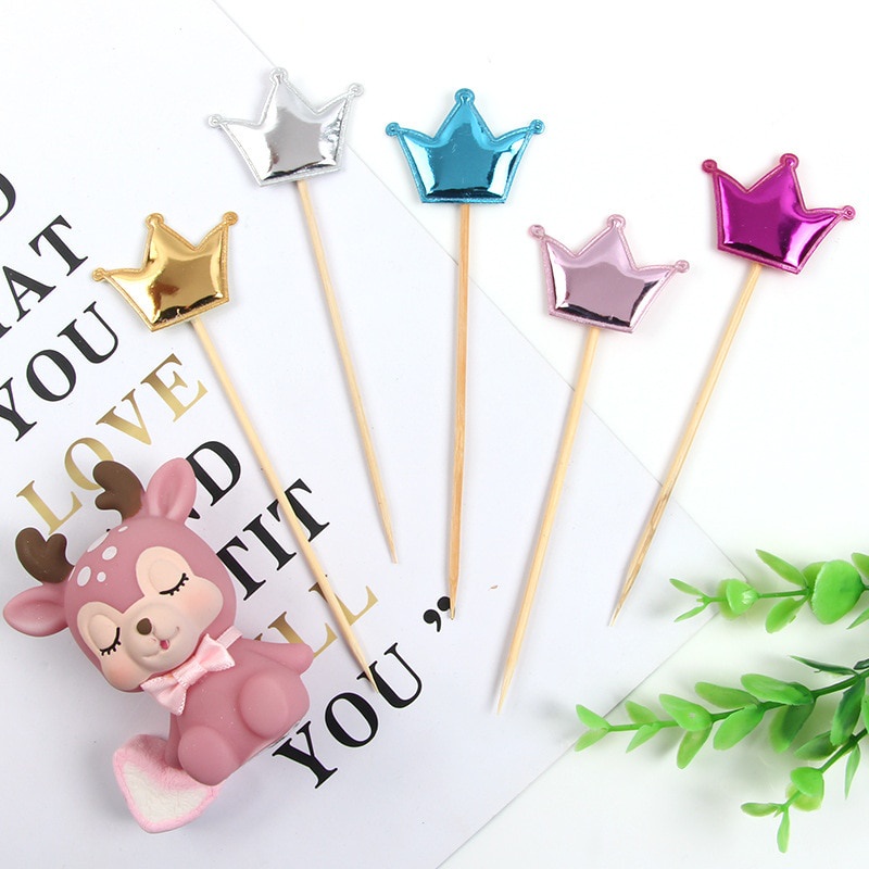 5 Que Cắm Trang Trí Bánh Chữ Happy Birthday Xinh Xắn