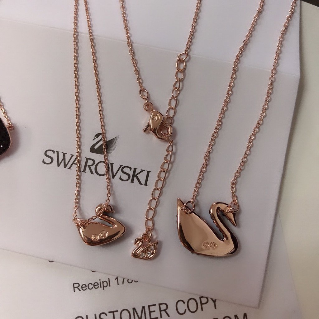 Dây chuyền mặt hình thiên nga đen Swarovski 5347329 / 5204134 Món quà