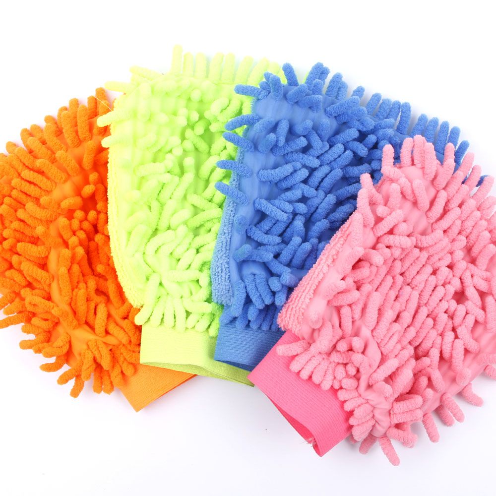 Super Mitt Microfiber Car Window Washing Home Cleaning Cloth Duster Towel Gloves