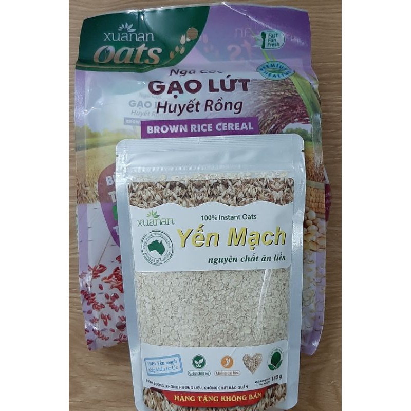 Ngũ Cốc Gạo Lứt Huyết Rồng ít đường 400g ( Tặng Kèm Gói Yến Mạch 180g) | BigBuy360 - bigbuy360.vn