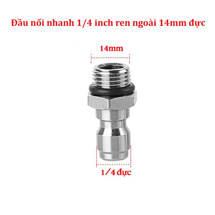 [Mã BMLT35 giảm đến 35K đơn 99K] Đầu đực nối nhanh, phụ kiện máy rửa xe SOEASY đầu nối vòi phun với béc xịt rửa C0004-29