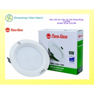 Đèn LED âm trần, ốp trần Rạng Đông 110/9W - AT04 110/9W