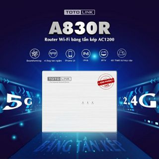 Bộ phát wifi không dây 1200mbps băng tần kép totolink a830r