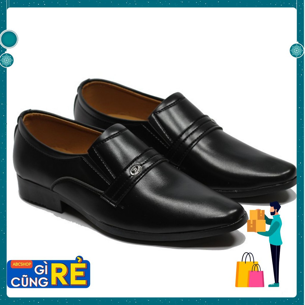 Giày tây nam công sở da mềm đế khâu size 38 đên 44 đế cao 5 cm