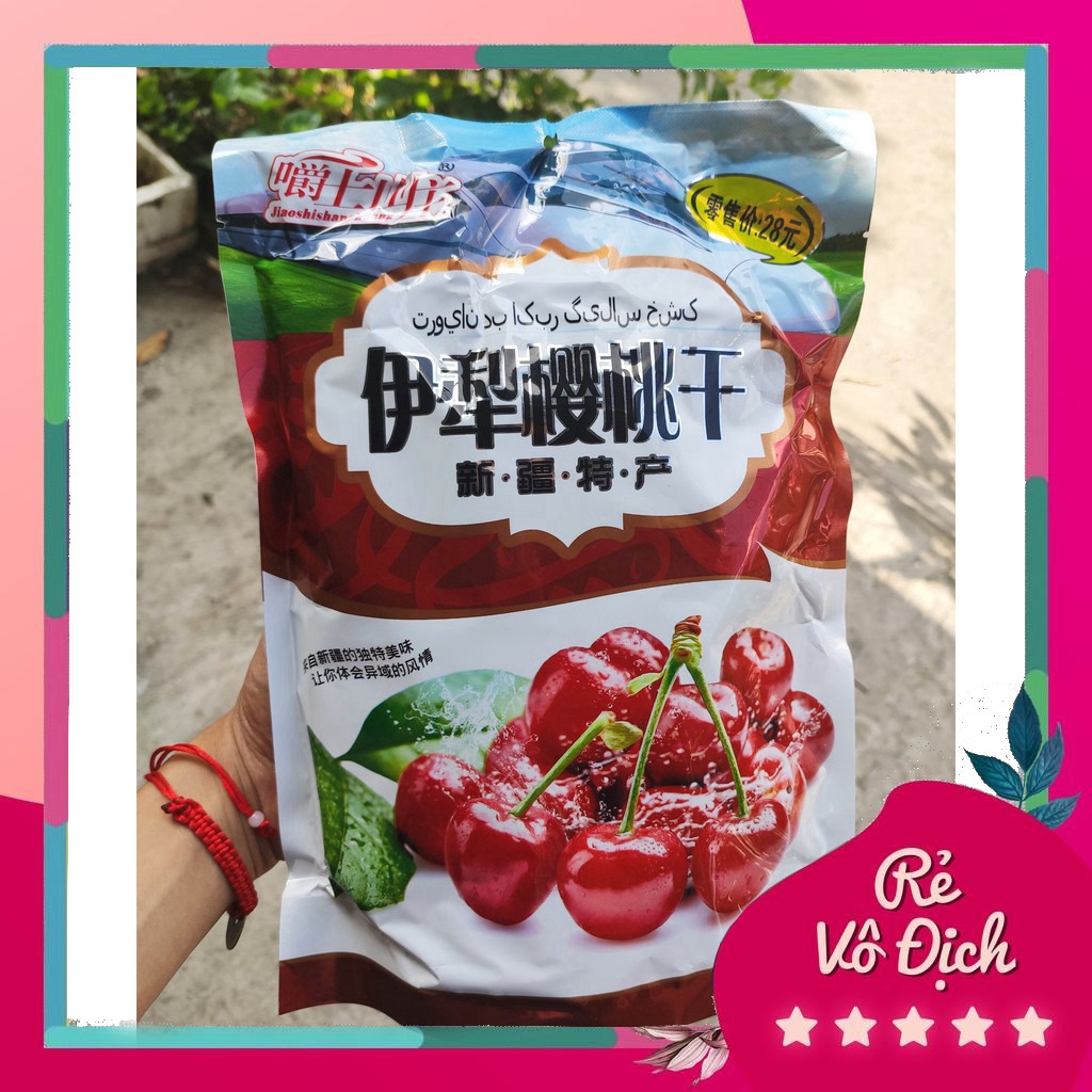 [ ĂN LÀ GHIỀN ] 01 Túi 28 viên x 408gr Ô mai Đào, Việt Quất, Cherry chua chua ngọt ngọt sấy khô (Date: 12 tháng)