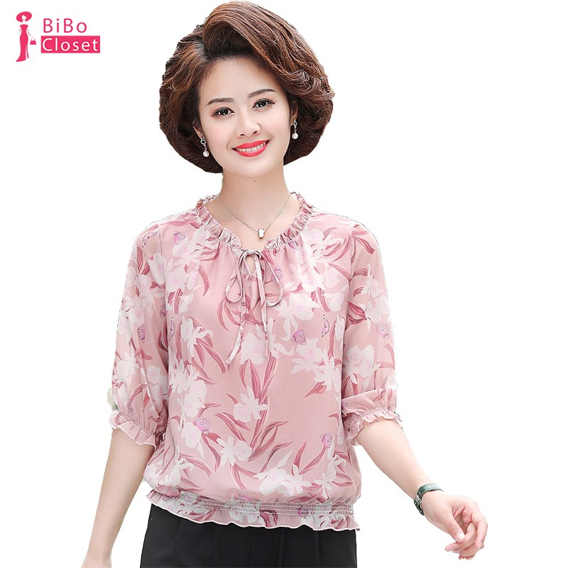 #IF317 HOT SALE SIÊU RẺ ÁO VOAN CHO NGƯỜI TRUNG NIÊN, CHẤT VẢI THOÁNG MÁT, MÀU SẮC NHÃ NHẶN, QUẢNG CHÂU CAO CẤP