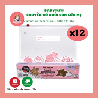 [Chính hãng] Combo 12 hộp ziplock Sunmum