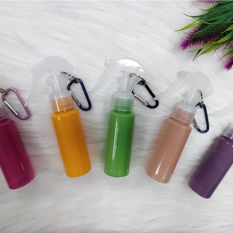 Chai Xịt Cồn Rửa Tay Phun Sương Nhiều Màu Sắc Có Móc Khóa Loại 60ml