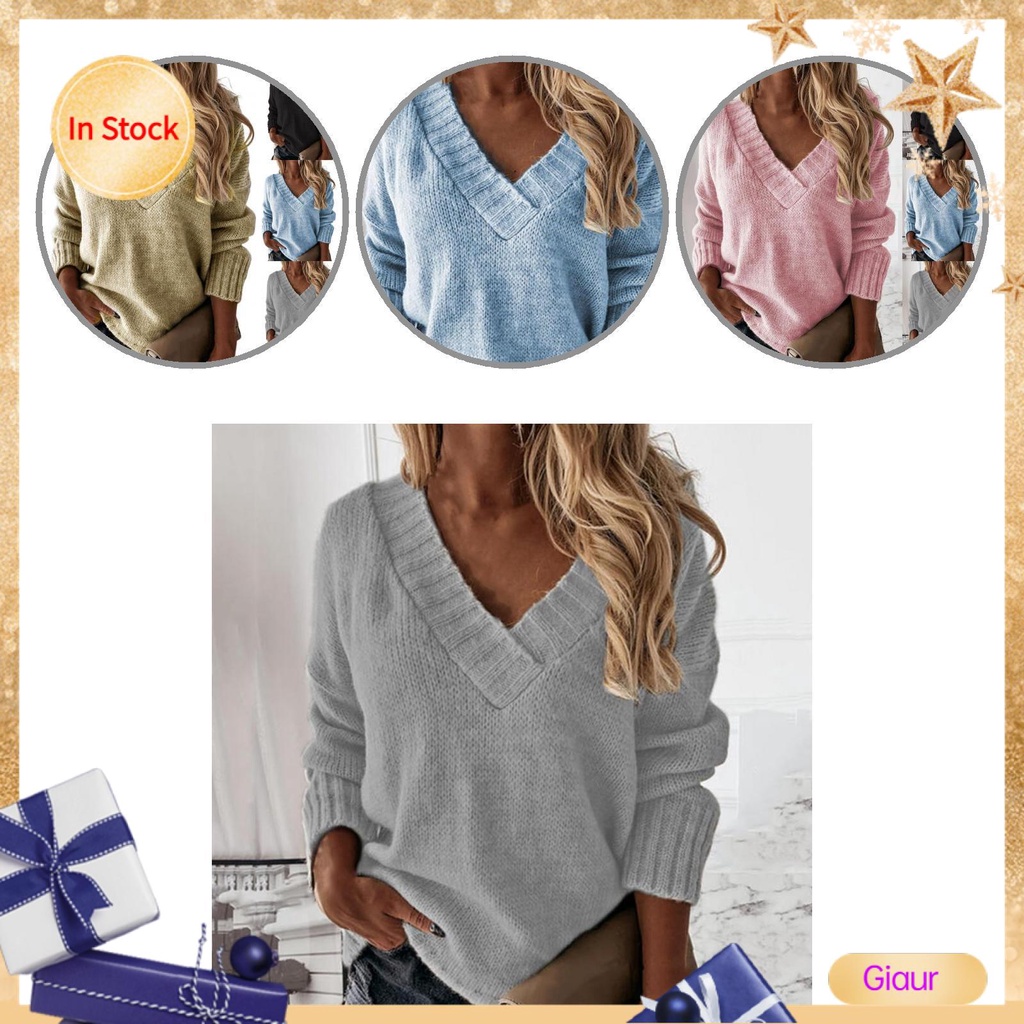 Áo sweater tay dài oversize thân thiện với da cho nữ
