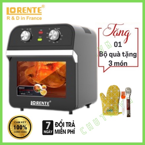 (Mã CHUT002 giảm 8%) Nồi chiên không dầu Lorente LT-1500 (Tặng Bộ Kẹp Xịt Cao Cấp) - Hàng chính hãng