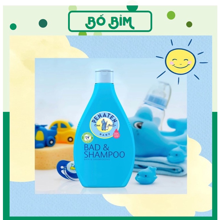 ⚡Mẫu Mới⚡Sữa Tắm Gội Penaten Chống Cảm Cúm Cho Bé 400ml