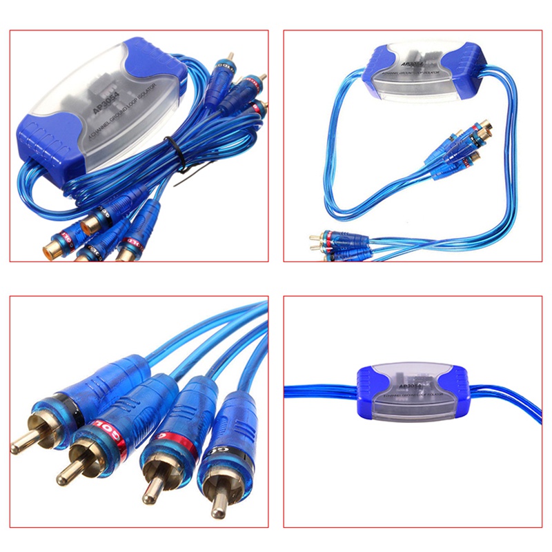 Thiết Bị Lọc Tiếng Ồn 4 Kênh Rca 50W Chuyên Dụng Cho Xe Hơi