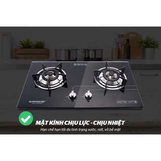Bếp ga âm sunhouse shb5546mt