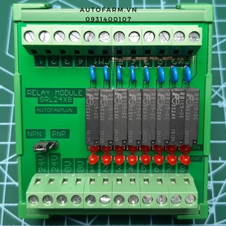 Module relay 8 kênh 24V loại mỏng