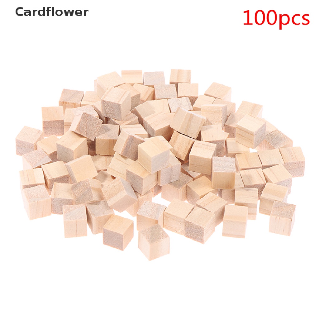 Bộ 100 Khối Gỗ Vuông mini Dùng Làm Mỹ Phẩm DIY