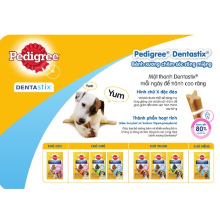 Pedigree Bánh xương cho chó con Dentastix 56g