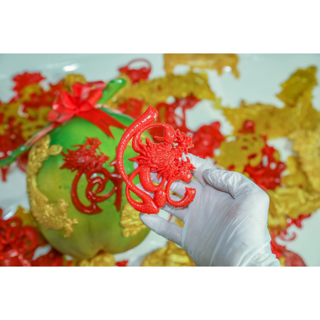 Chữ nổi thư pháp 3D-COMBO PHÚC, LỘC, THỌ[COMBOTrang trí dưa, dừa bưởi thư pháp ngày tết]ThanghaCalligraphy | BigBuy360 - bigbuy360.vn