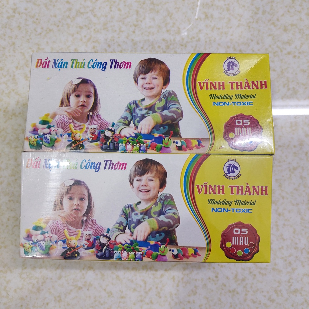Lốc 10 Hộp Đất Sét Vĩnh Thành 5 Màu
