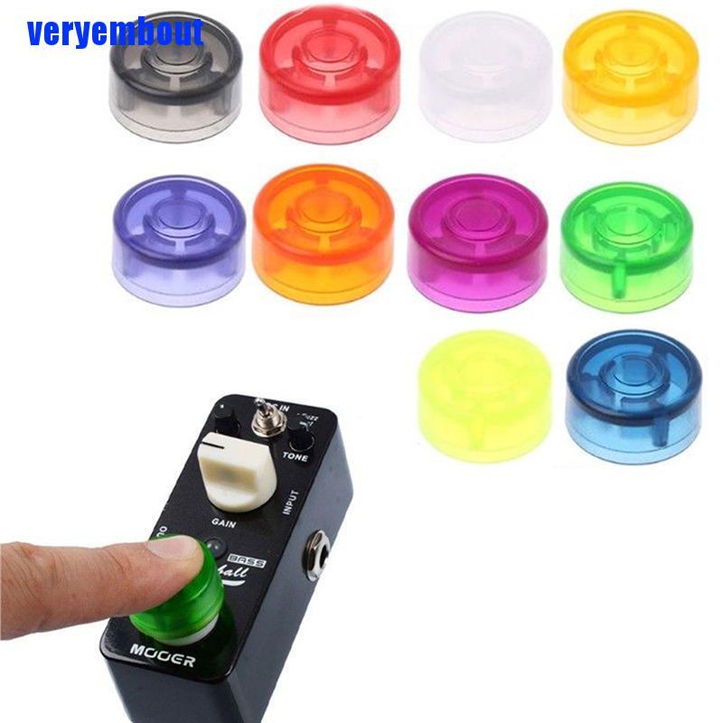 【VE】1x Footswitch Topper Colorful Plastic Bumpers Protector For Guitar Effect
