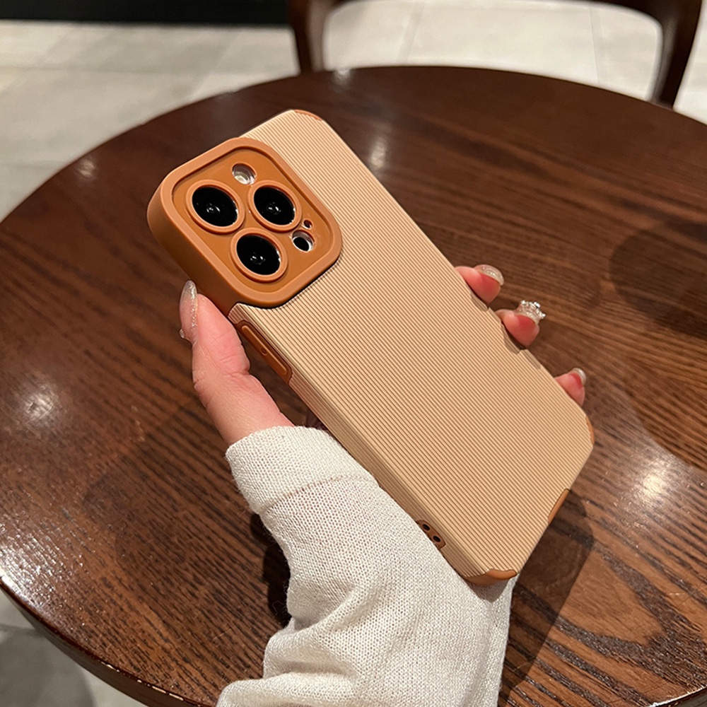 Simple Cloth Texture Matte Phone Case for IPhone 11 Case 7Plus 8Plus XR 13 12 Pro Max Shock-Absorbing Soft TPU Back Shell | BigBuy360 - bigbuy360.vn
