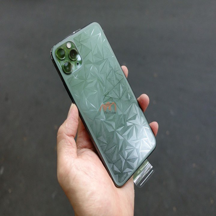 Dán lưng vân 3D kim cương iPhone 11 Pro Max