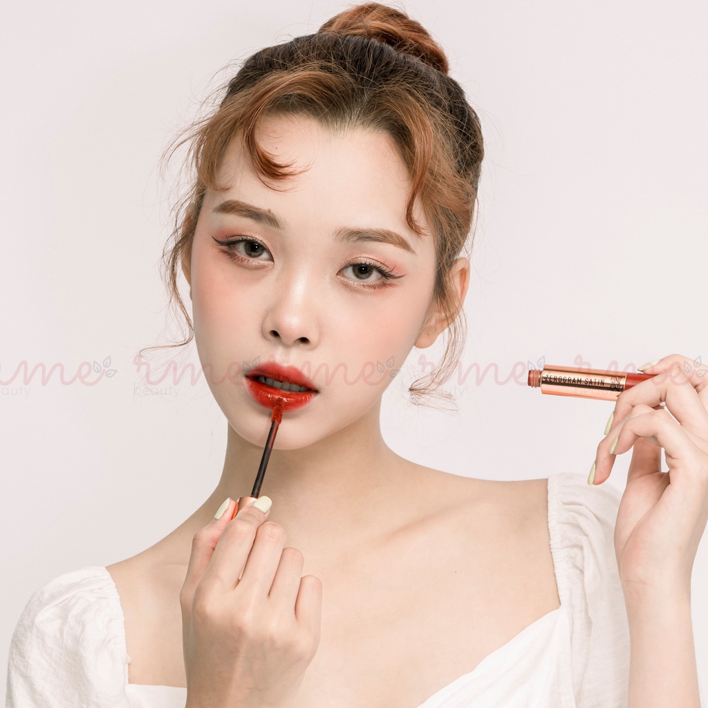 Son kem lì lâu trôi mềm mịn Zerogram Satin Velvet Lip Tint Ver22 chính hãng Rme beauty