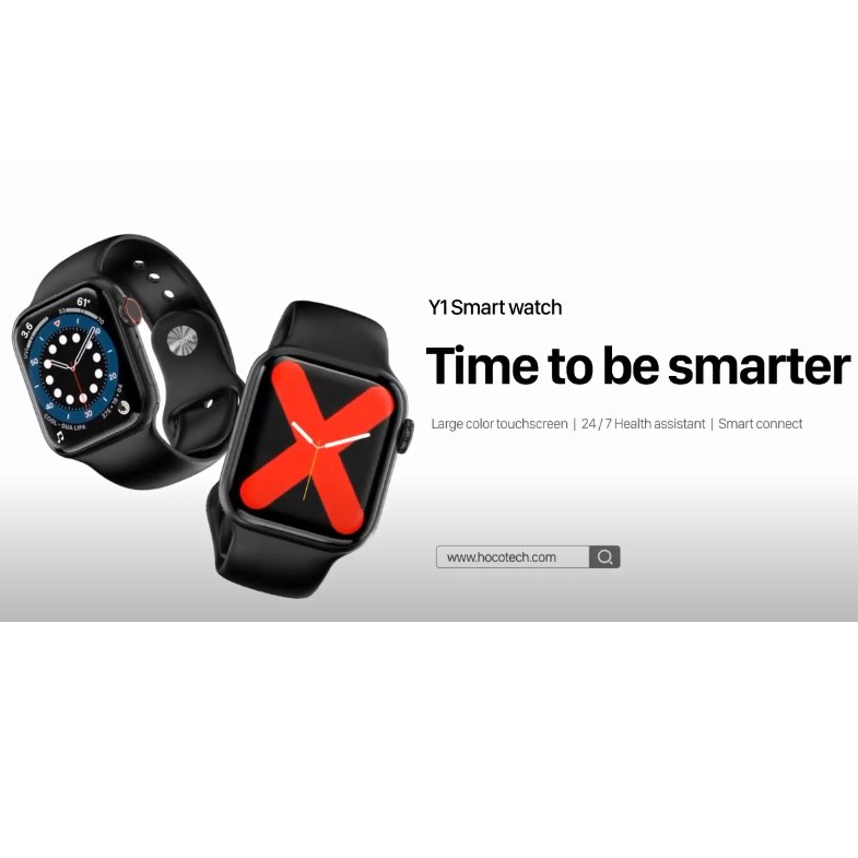 Mẫu MỚI 2021  Smart Watch Đồng hồ thông minh Hoco Y1 kết nối Bluetooth hỗ trợ nghe gọi, theo dõi sức khỏe, thể thao...