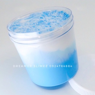 PASTEL BUTTER SLIME - Bé Slime bơ mềm mịn màu pastel - Slime màu xanh và trắng loang màu