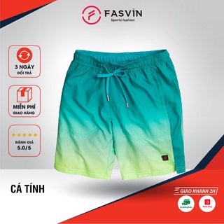 Quần short nam thể thao cao cấp Fasvin S21463.SG vải gió thun co giãn mềm mát đi bơi đi chơi tennis