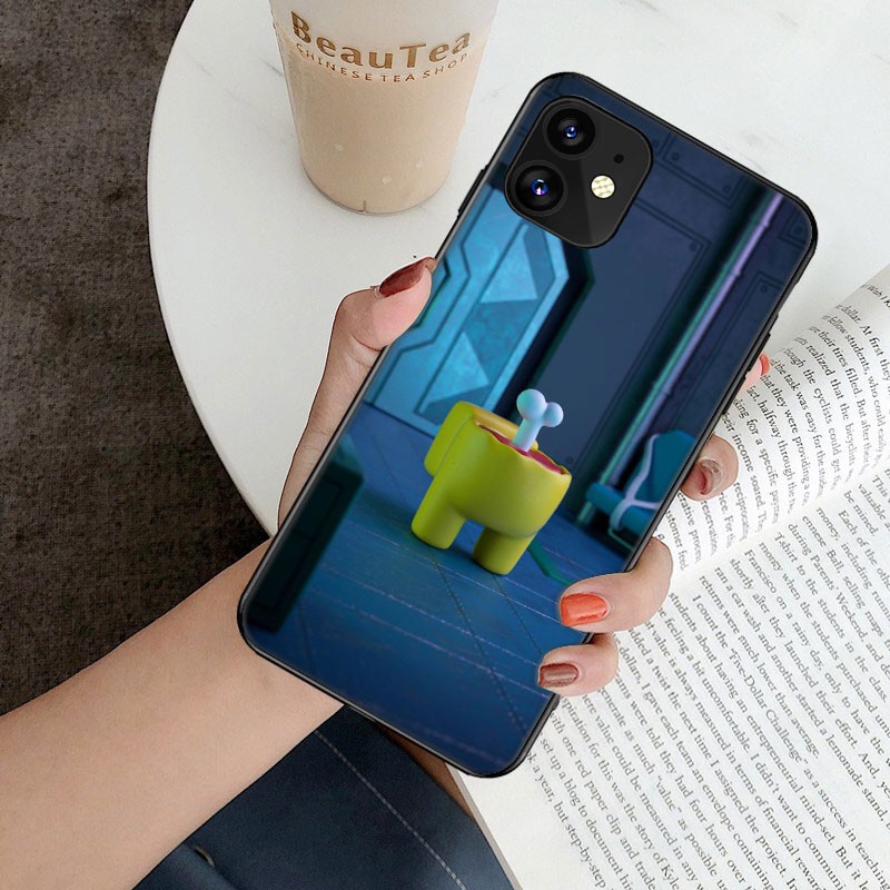 Ốp điện thoại silicon in hình nhân vật game Among Us thích hợp cho Iphone 5s 6s 7 8 Plus Xr Xs Max