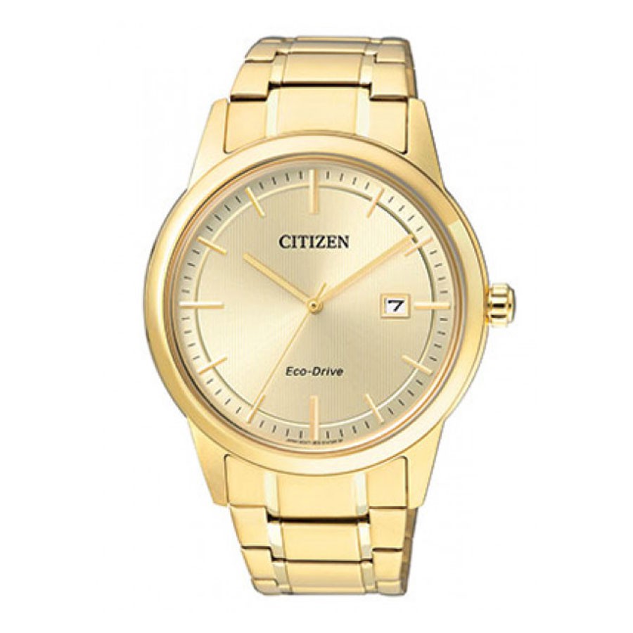 Đồng Hồ Nam Citizen Dây Thép Không Gỉ AW1232-55P - Mặt Vàng