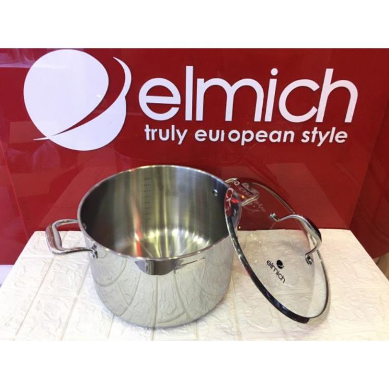 Nồi luộc gà đáy từ elmich trimax 28cm inox 304 2353750