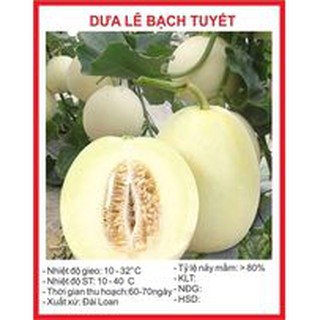 Hạt giống dưa lê bạch tuyết - 20 hạt