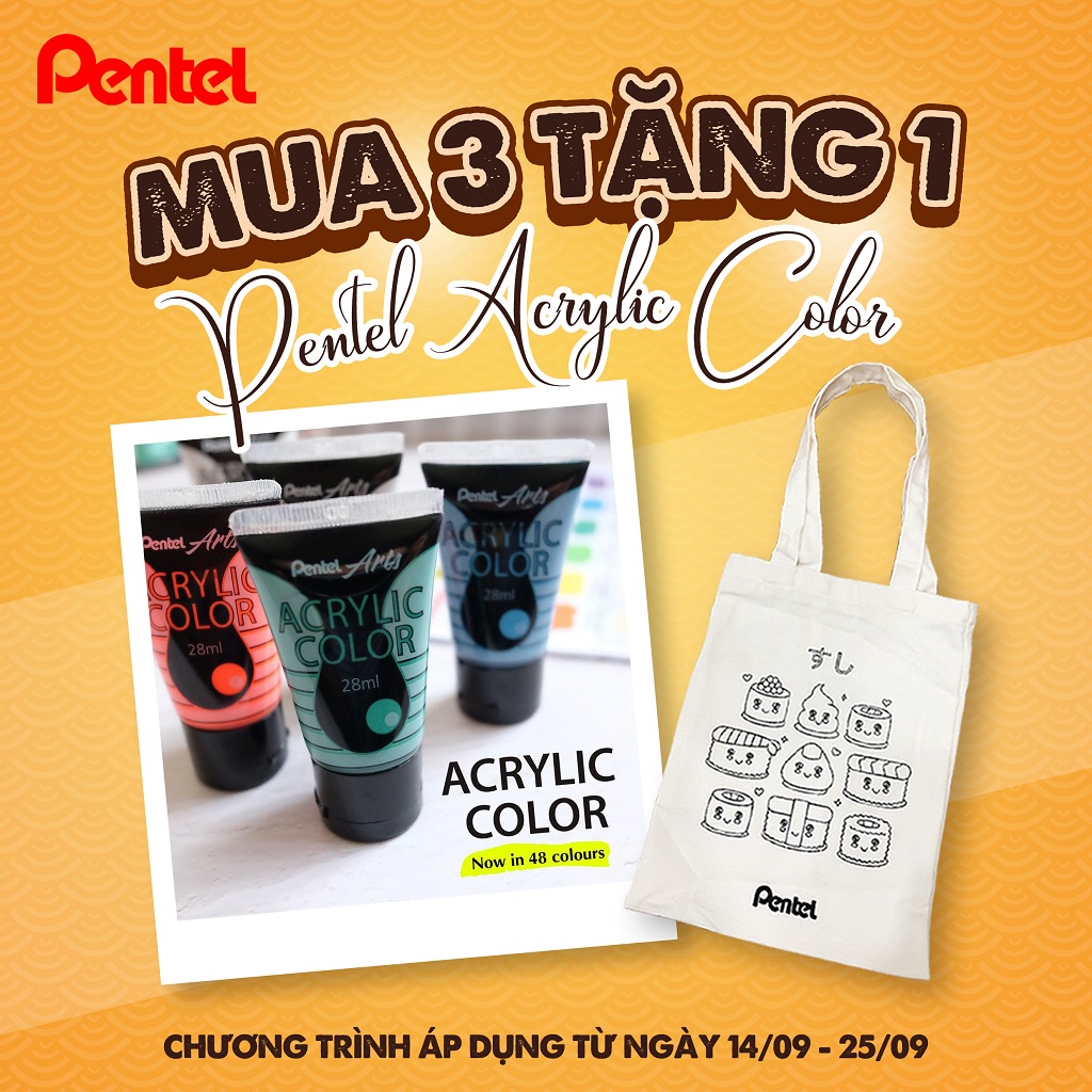 Quà Tặng Màu Acrylic Pentel